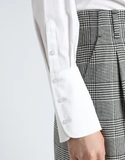 TOPSTITCHED COTTON SHIRT