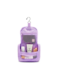 Travel toiletry organiser small lilac