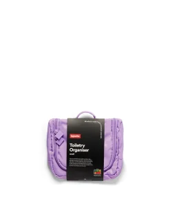 Travel toiletry organiser small lilac
