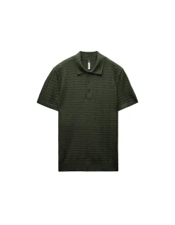 TRIANGLE KNIT POLO