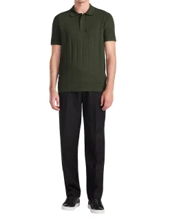 TRIANGLE KNIT POLO