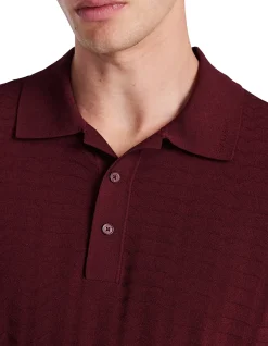 TRIANGLE KNIT POLO