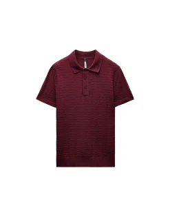 TRIANGLE KNIT POLO
