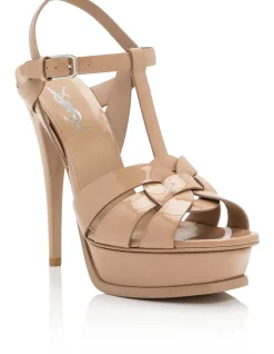 Tribute Patent Leather Platform Sandal 105
