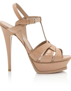 Tribute Patent Leather Platform Sandal 105