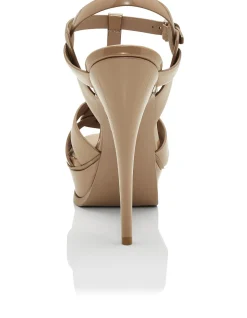 Tribute Patent Leather Platform Sandal 105