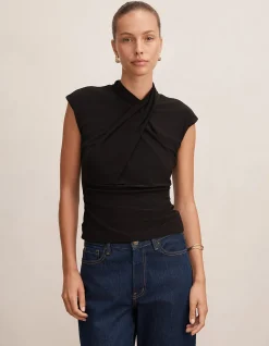 TRINITY TWIST HIGH NECK TOP