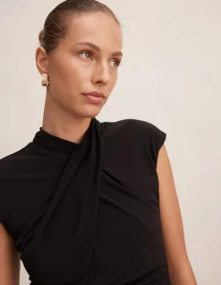 TRINITY TWIST HIGH NECK TOP