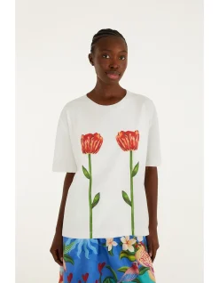 TROPICAL ROSE BIG T-SHIRT