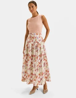 TROPICS MAXI SKIRT
