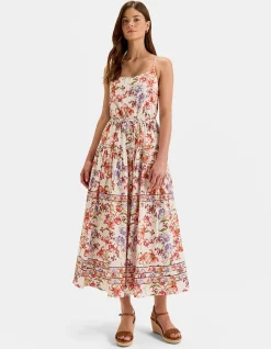 TROPICS MIDI SCARF DRESS
