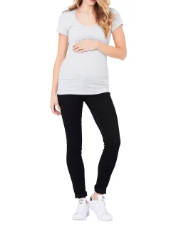 Tube T-Shirt Short Sleeve Black