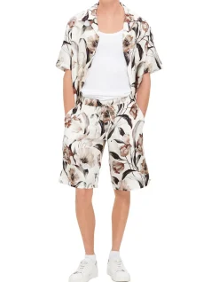 Tulipani Floral Silk Shorts
