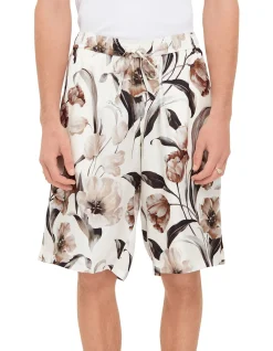 Tulipani Floral Silk Shorts