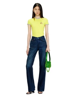 T-UNCUTIES CONTRAST TRIM SS TSHIRT