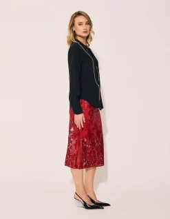 TUXEDO BLOUSE IN LEOPARD