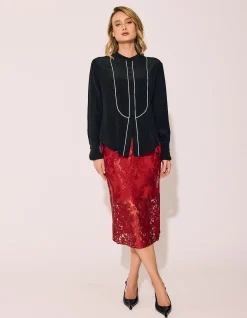 TUXEDO BLOUSE IN LEOPARD