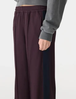 twill stripe detail pant