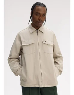 TWILL ZIP THROUGH OVERSHIRT