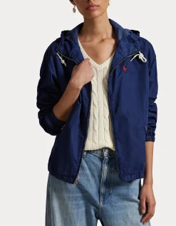TWILL HOODED JACKET