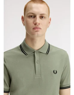 TWIN TIPPED FRED PERRY POLO