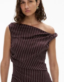 Twist Asymmetric Midi Dress