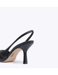 TWIST LEATHER SLING BACK