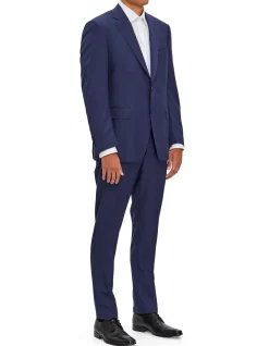 TWO BUTTON CHECK DROP 6 SUIT SET