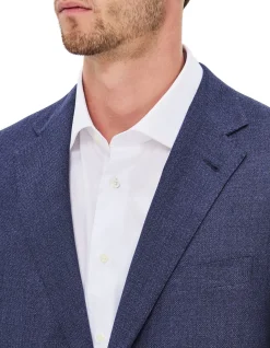 TWO BUTTON HOPSACK WOOL SPORTSCOAT