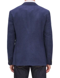 TWO BUTTON HOPSACK WOOL SPORTSCOAT