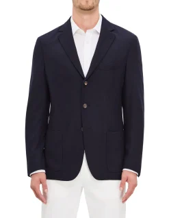 TWO BUTTON SINGLE BREASTED WITH PATCH POCKET JACKET