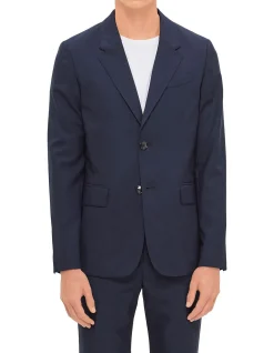 Two Buttons Jacket Classic Fit Dark Coffee