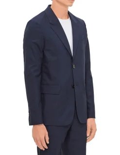 Two Buttons Jacket Classic Fit Dark Coffee
