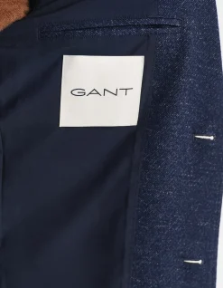 Two-Tone Wool Cotton Jersey Blazer