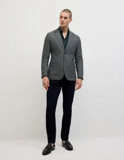 Two-Toned Houndstooth Blazer