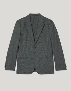 Two-Toned Houndstooth Blazer