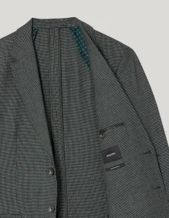 Two-Toned Houndstooth Blazer