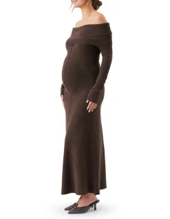 TYLA OFF SHOULDER KNIT DRESS