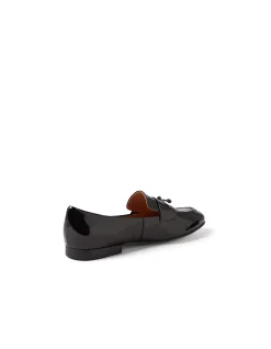 Ulacka Patent Leather Tassel Detail Loafers