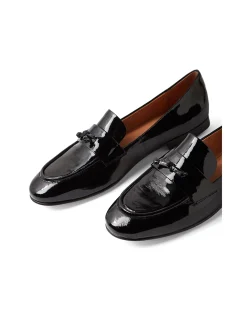 Ulacka Patent Leather Tassel Detail Loafers