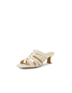 Ulka Patent Strappy Mid Heel Sandals