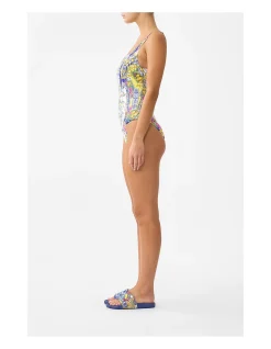 UNDERWIRE SQUARE NECK ONE PIECE W SCOOP BACK