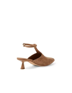 Vachier Suede Pointed Strap Heel Mules