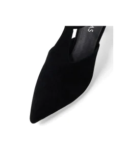 Vachier Suede Slingback Kitten Heel Mules