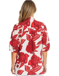 Valencia Floral Puff Sleeve Blouse