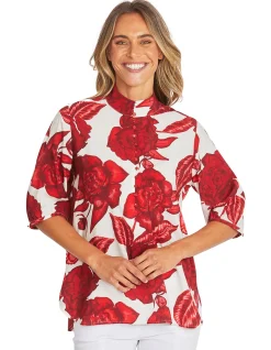 Valencia Floral Puff Sleeve Blouse