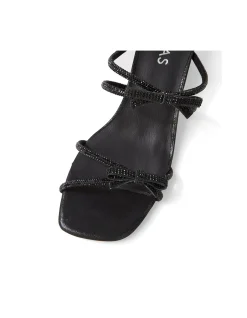 Valencia Jewelled Bow Strap Heeled Sandals