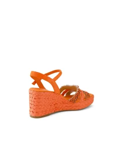 Vallio Jewelled Woven Wedge Sandals