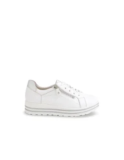 Vamra XF White Silver Leather Sneakers