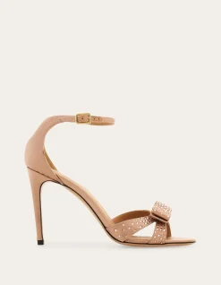 VARA BOW SANDAL WITH CRYSTALS